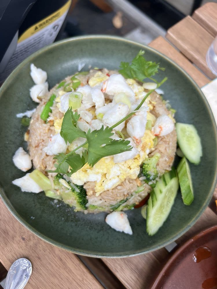 Crab meat fried rice